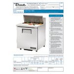 True TSSU-27-08-ADA-HC LH 27 7/8 True TSSU-27-08-ADA-HC LH 27 7/8