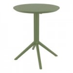 Siesta Lisa Olive Green Resin Outdoor Dining Arm Chair