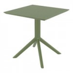 Siesta Lisa Olive Green Resin Outdoor Dining Arm Chair