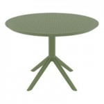 Siesta Lisa Olive Green Resin Outdoor Dining Arm Chair