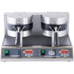 Carnival King WBM26DGT Non-Stick Double Belgian Waffle Maker with Digital Timer and Temperature Controls - 120V