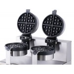Carnival King WBM26DGT Non-Stick Double Belgian Waffle Maker with Digital Timer and Temperature Controls - 120V