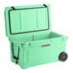 CaterGator CG65SFW Seafoam 65 Qt. Mobile Rotomolded Outdoor Cooler / Ice Chest