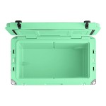 CaterGator CG65SFW Seafoam 65 Qt. Mobile Rotomolded Outdoor Cooler / Ice Chest