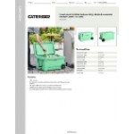 CaterGator CG65SFW Seafoam 65 Qt. Mobile Rotomolded Outdoor Cooler / Ice Chest