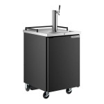 Beverage-Air BM23HC-B Black Single Tap Kegerator Beer Dispenser - (1) 1/2 Keg Capacity