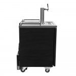 Beverage-Air BM23HC-B Black Single Tap Kegerator Beer Dispenser - (1) 1/2 Keg Capacity
