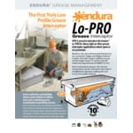 Endura 3925A02LO Lo-Pro 50 lb. 25 GPM Low Profile Grease Trap with 2