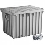 Endura 3925A02LO Lo-Pro 50 lb. 25 GPM Low Profile Grease Trap with 2