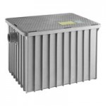 Endura 3925A02LO Lo-Pro 50 lb. 25 GPM Low Profile Grease Trap with 2