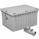 Endura 3925A02LO Lo-Pro 50 lb. 25 GPM Low Profile Grease Trap with 2