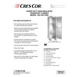 Cres Cor 100-1841-DSD Aluminum 39 Pan End Load Super-Duty Enclosed Non-Insulated Bun / Sheet Pan Rack - Assembled