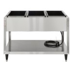 Vollrath 38213 ServeWell® SL Electric Three Pan Hot Food Table 120V - Sealed Well