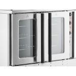 Cooking Performance Group FGC-100-N Single Deck Standard Depth Full Size Natural Gas Convection Oven with Legs - 54,000 BTU