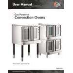 Cooking Performance Group FGC-100-N Single Deck Standard Depth Full Size Natural Gas Convection Oven with Legs - 54,000 BTU