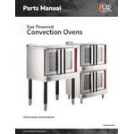 Cooking Performance Group FGC-100-N Single Deck Standard Depth Full Size Natural Gas Convection Oven with Legs - 54,000 BTU