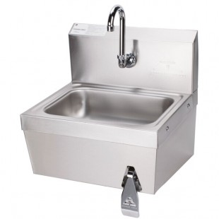 Advance Tabco 7-PS-62 Hands Free Hand Sink with Knee Operated Valve - 17 1/4 Advance Tabco 7-PS-62 Hands Free Hand Sink with Knee Operated Valve - 17 1/4