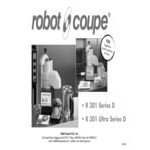 Robot Coupe R301UB 4 Qt. / 3.7 Liter Stainless Steel Batch Bowl Food Processor - 1 1/2 hp