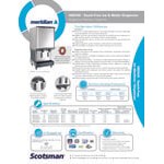Scotsman HID540AX-1A Meridian® Air-Cooled Countertop Nugget Ice Machine and Water Dispenser with Hands-Free Dispensing - 40 lb. Bin Capacity