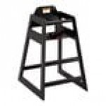 Lancaster Table & Seating Standard Height Wooden High Chair with Black Finish - Unassembled Lancaster Table & Seating Standard Height Wooden High Chair with Black Finish - Unassembled