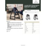 Lancaster Table & Seating Standard Height Wooden High Chair with Black Finish - Unassembled Lancaster Table & Seating Standard Height Wooden High Chair with Black Finish - Unassembled