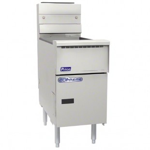 Pitco® SSH55-VS7 Solofilter Solstice Supreme Liquid Propane 40-50 lb. Floor Fryer with 7