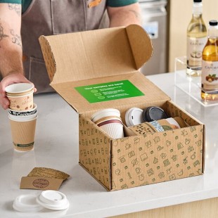 Choice, EcoChoice, and New Roots Hot Cup, Lid, and Sleeve Sample Kit