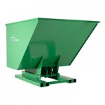 Valley Craft 1 Cubic Yard Self-Dumping Forklift-Powered Steel Hopper F89143 - 4,000 lb. Capacity