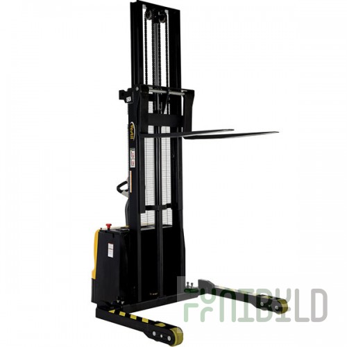Vestil 3,000 lb. Powered Dual Mast Fork Stacker with 8 5/16