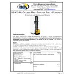 Vestil 3,000 lb. Powered Dual Mast Fork Stacker with 8 5/16
