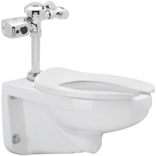 Zurn Elkay One Z.WC2.S Sensor Toilet System with Wall Hung Toilet and Flush Valve - 1.28 GPF
