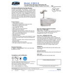 Zurn Elkay One Z.WC2.S Sensor Toilet System with Wall Hung Toilet and Flush Valve - 1.28 GPF