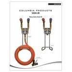 Sani-Lav M1 Hot and Cold Mixing / Washdown Station with Mixing Valve, Hose Rack, and Temperature Gauge