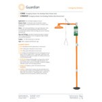 Guardian Equipment G1662 Free Standing Emergency Shower with Plastic Head Guardian Equipment G1662 Free Standing Emergency Shower with Plastic Head