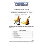 Wesco Industrial Products 2,200 lb. Manual High Lift Pallet Truck with 27 Wesco Industrial Products 2,200 lb. Manual High Lift Pallet Truck with 27