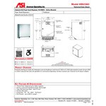 American Specialties, Inc. Traditional 10-8523AC Surface-Mounted AC-Operated Automatic Roll Paper Towel Dispenser