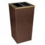 Ex-Cell Kaiser RC-MTR-34 A/T HCPR Metro Companion XL 34 Gallon Hammered Copper Ash & Square Trash Can Ex-Cell Kaiser RC-MTR-34 A/T HCPR Metro Companion XL 34 Gallon Hammered Copper Ash & Square Trash Can