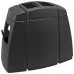 Commercial Zone 75820199 Islander Haven 2 55 Gallon Black Rectangular Open Top Trash Can with 2 Paper Towel Dispensers, 2 Squeegees, and 2 Windshield Wash Stations Commercial Zone 75820199 Islander Haven 2 55 Gallon Black Rectangular Open Top Trash Can with 2 Paper Towel Dispensers, 2 Squeegees, and 2 Windshield Wash Stations