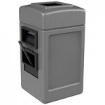 Commercial Zone 75820199 Islander Haven 2 55 Gallon Black Rectangular Open Top Trash Can with 2 Paper Towel Dispensers, 2 Squeegees, and 2 Windshield Wash Stations Commercial Zone 75820199 Islander Haven 2 55 Gallon Black Rectangular Open Top Trash Can with 2 Paper Towel Dispensers, 2 Squeegees, and 2 Windshield Wash Stations