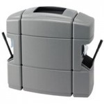 Commercial Zone 75820199 Islander Haven 2 55 Gallon Black Rectangular Open Top Trash Can with 2 Paper Towel Dispensers, 2 Squeegees, and 2 Windshield Wash Stations Commercial Zone 75820199 Islander Haven 2 55 Gallon Black Rectangular Open Top Trash Can with 2 Paper Towel Dispensers, 2 Squeegees, and 2 Windshield Wash Stations