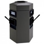 Commercial Zone 75820199 Islander Haven 2 55 Gallon Black Rectangular Open Top Trash Can with 2 Paper Towel Dispensers, 2 Squeegees, and 2 Windshield Wash Stations Commercial Zone 75820199 Islander Haven 2 55 Gallon Black Rectangular Open Top Trash Can with 2 Paper Towel Dispensers, 2 Squeegees, and 2 Windshield Wash Stations
