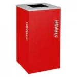 Ex-Cell Kaiser RC-KDSQ-R RYX Kaleidoscope Collection Royal Blue Texture Square 24 Gallon Customizable Recyclables Receptacle Ex-Cell Kaiser RC-KDSQ-R RYX Kaleidoscope Collection Royal Blue Texture Square 24 Gallon Customizable Recyclables Receptacle