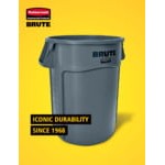 Rubbermaid® BRUTE 2119307 44 Gallon Orange Round High Visibility Trash Can Rubbermaid® BRUTE 2119307 44 Gallon Orange Round High Visibility Trash Can