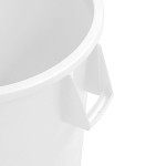 Carlisle 84104402 Bronco 44 Gallon White Round Trash Can Carlisle 84104402 Bronco 44 Gallon White Round Trash Can