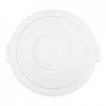 Carlisle 84104402 Bronco 44 Gallon White Round Trash Can Carlisle 84104402 Bronco 44 Gallon White Round Trash Can