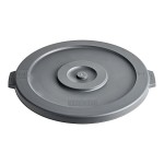 Advantage Supplies 32 Gallon Gray Round Commercial Trash Can Lid