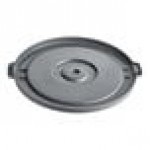 Advantage Supplies 32 Gallon Gray Round Commercial Trash Can Lid
