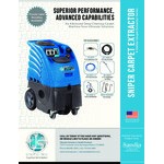 Sandia 86-2100 Sniper Dual 2-Stage Cold Water Carpet Extractor - Machine Only - 6 Gallon, 100 PSI