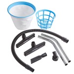 Lavex 26 Gallon Stainless Steel Commercial Wet / Dry Vacuum with Toolkit - 100-120V, 1400W