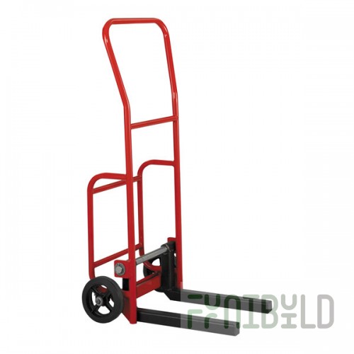 Valley Craft 800 lb. Steel Multi-Use Hand Truck with Transmission Forks and Molded-On Rubber Wheels F86182A4TF